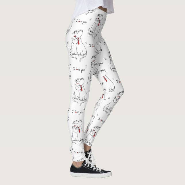 Cats In love Leggings (Right)
