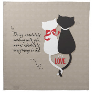 Cats in Love Napkin