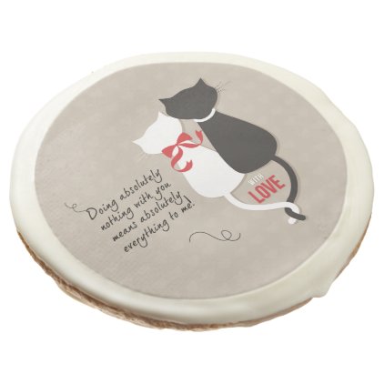 Cats in Love Sugar Cookie