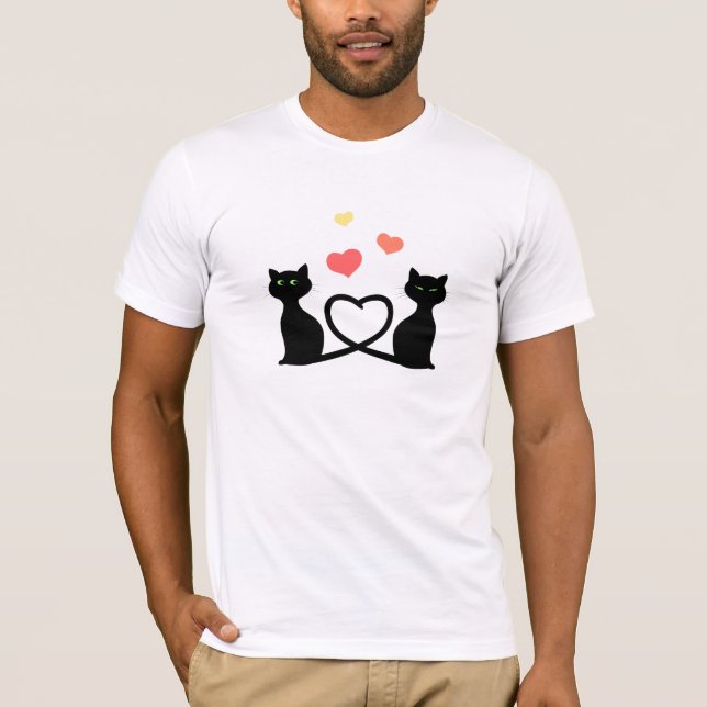 Cats In Love T-Shirt (Front)