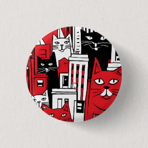 Cats in New York Button