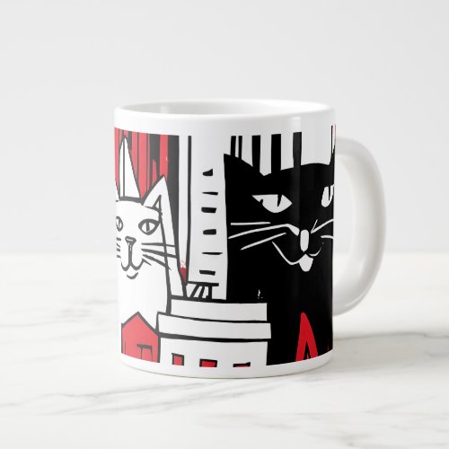 Cats in New York Giant Coffee Mug