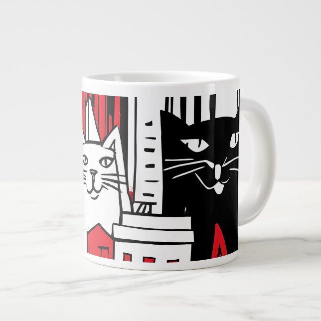 Cats in New York Giant Coffee Mug (Front Right)