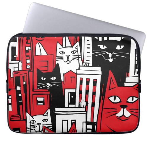 Cats in New York Laptop Sleeve