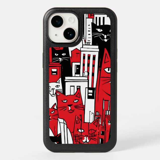 Cats in New York  Otterbox iPhone Case (Back)