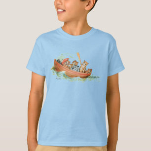 Cats in Row Boat T-Shirt