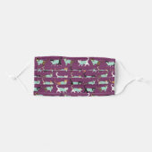 Cats in Scrubs Adult Cloth Face Mask (Front, Folded)