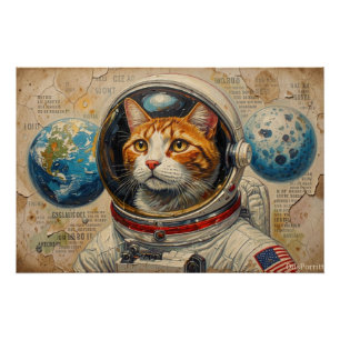 CATS IN SPACE 12 POSTER
