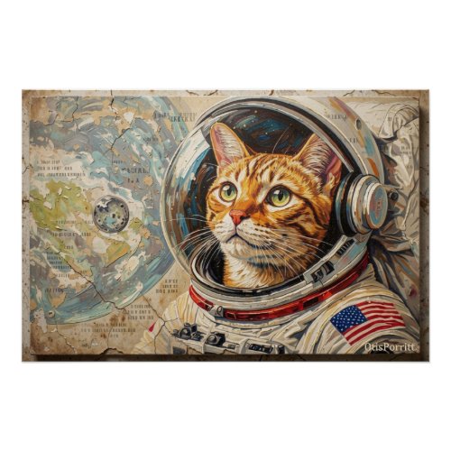 CATS IN SPACE 8 POSTER