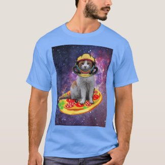 Cats In Space -Astral Cosmic Design Astronaut Funn T-Shirt
