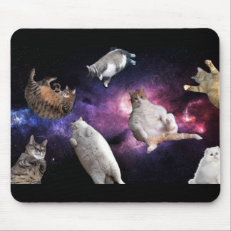 Cats In Space Mouse Pad