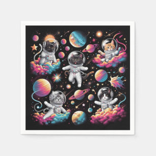 Cats in space napkins! napkins