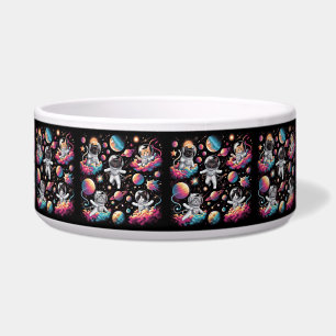 Cats in space pet bowl! bowl