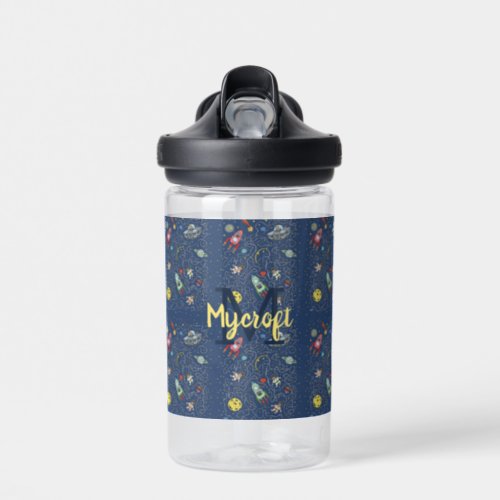 Cats In Space Water Bottle