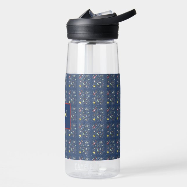 Cat's In Space Water Bottle (Left)