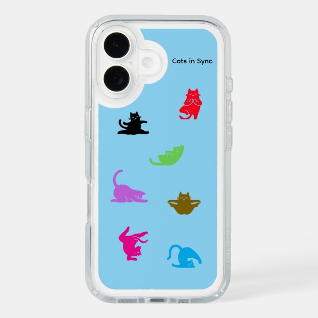 Cats in Sync Multicolor Yoga Cats Speck Case (Front)