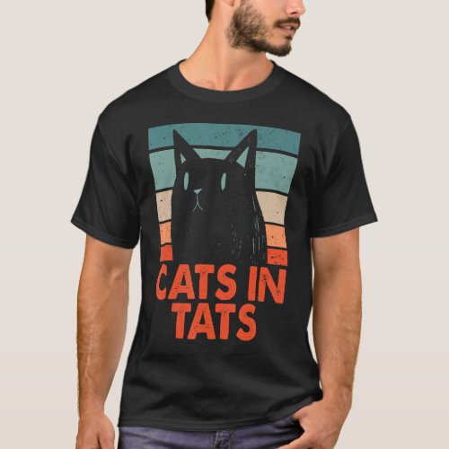 Cats in Tats Cat Lover Tattoo Lover Kitten Tattooe T_Shirt
