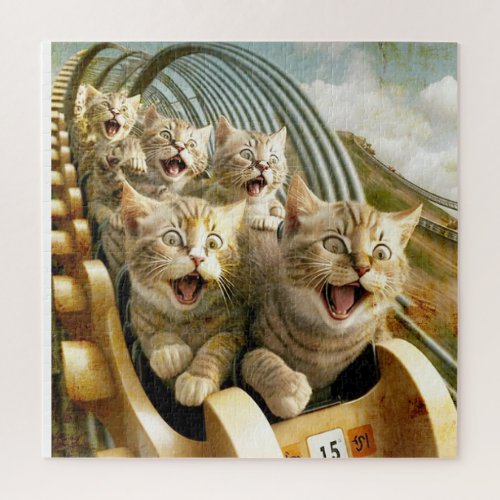 Cats in the amusement park  jigsaw puzzle
