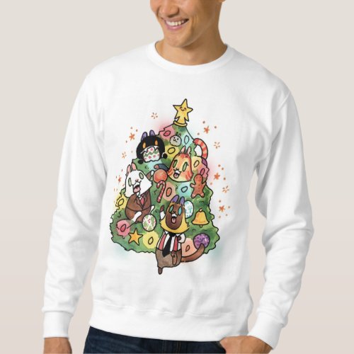 Cats in the Christmas Tree sweatshirt