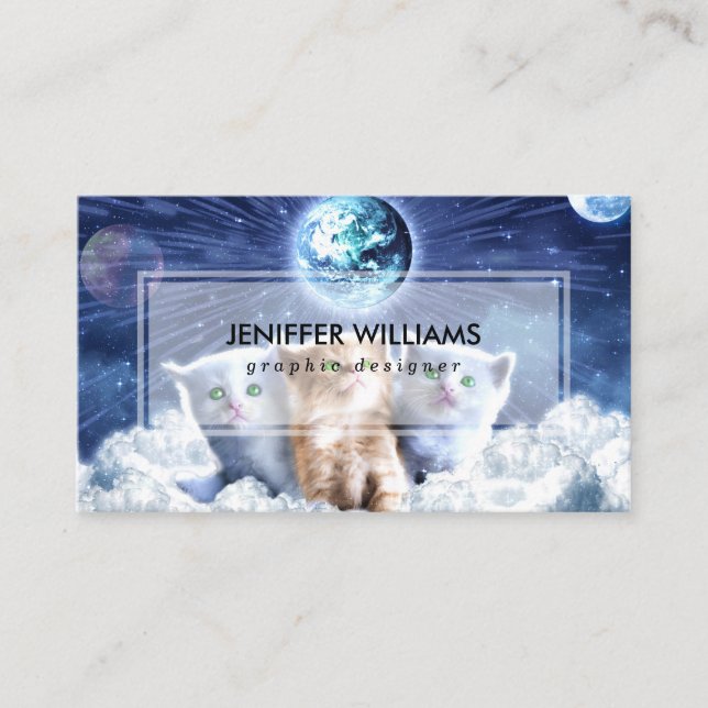Cats in the cloud                                  business card (Front)