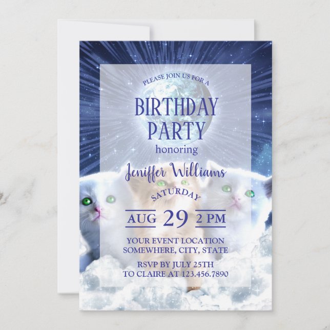Cats in the cloud                                  invitation (Front)