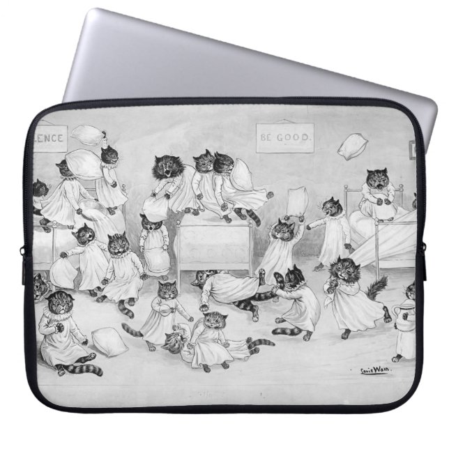 Cats in the Dormitory Laptop Sleeve (Front)