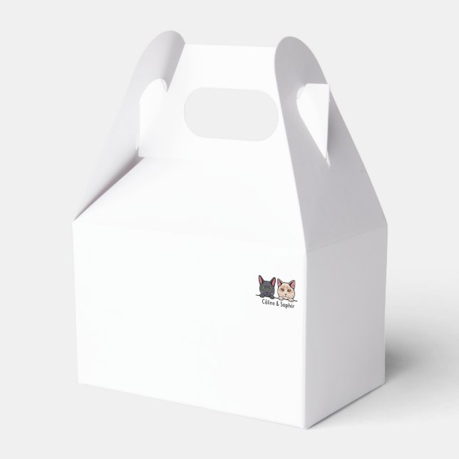 Cats in the family favor boxes (Front Side)
