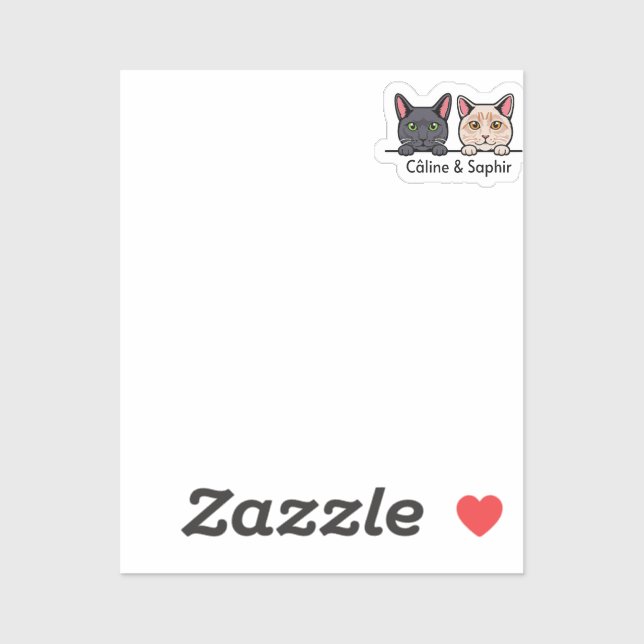 Cats in the family sticker (Sheet)