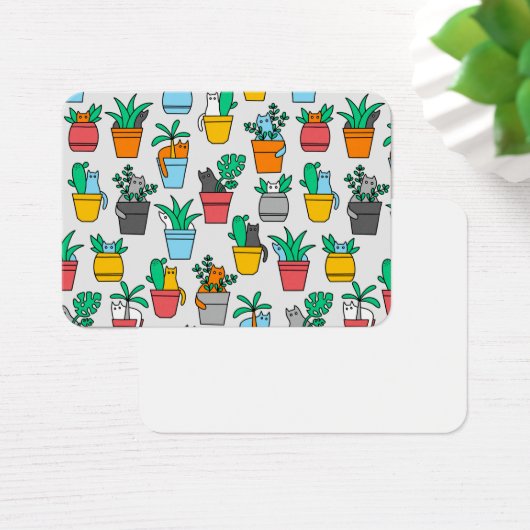 Cats in the flowerpots (Desk)