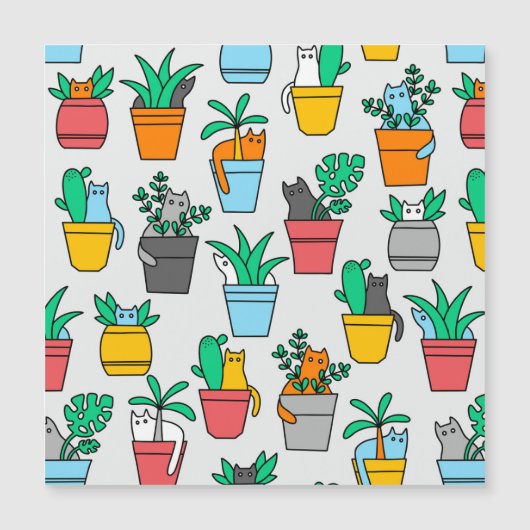 Cats in the flowerpots (Front)