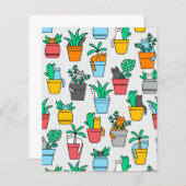 Cats in the flowerpots (Front/Back)