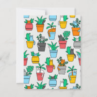 Cats in the flowerpots