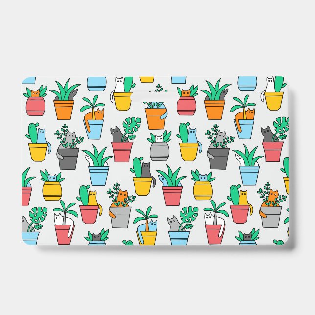 Cats in the flowerpots badge (Front)