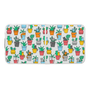 Cats in the flowerpots beer pong table