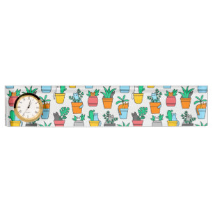 Cats in the flowerpots desk name plate