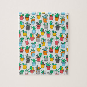 Cats in the flowerpots jigsaw puzzle