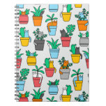 Cats In The Flowerpots Notebook at Zazzle