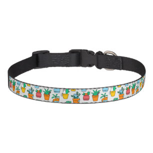 Cats in the flowerpots pet collar