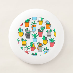 Cats in the flowerpots Wham-O frisbee