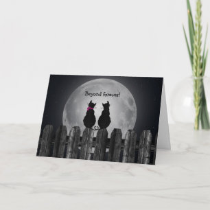 Cats in the Moonlight Holiday Card