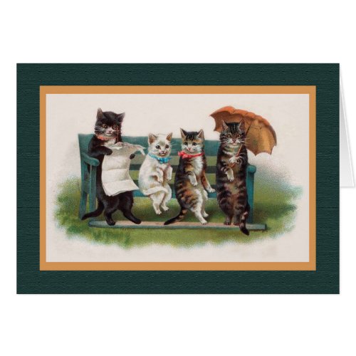 CATS IN THE PARK Vintage Helena Maguire