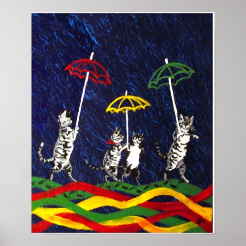 Cats in the Rain Poster