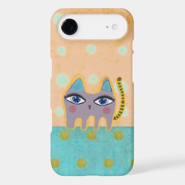 CATS KATZE GATO POLKA DOTS iPhone CASE (Back)