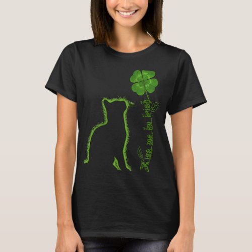 Cats Kiss Me Im Irish  St Patricks Day Kitten Cat T_Shirt