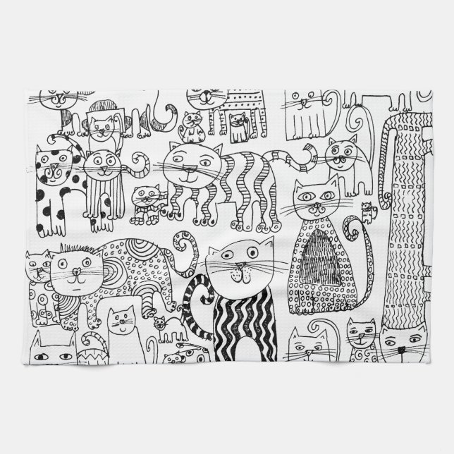 Cats Kitchen Towel (Horizontal)