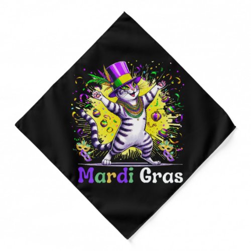 Cats Kitten Kitty Mardi Gras Festival Party Bandana