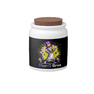 Cats Kitten Kitty Mardi Gras Festival Party Candy Jar