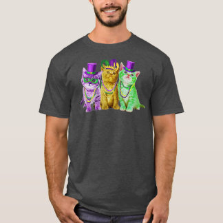 Cats Kitten Kitty Mardi Gras Festival Party Cat Lo T-Shirt