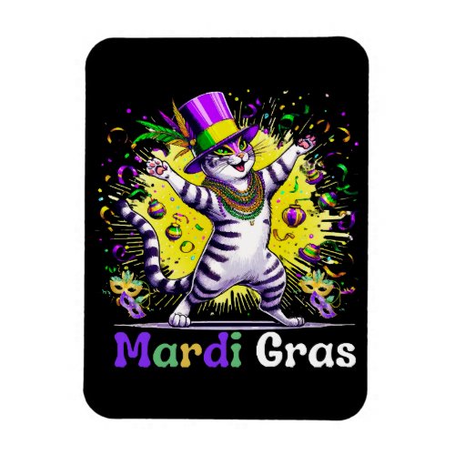 Cats Kitten Kitty Mardi Gras Festival Party Magnet