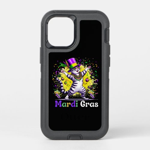 Cats Kitten Kitty Mardi Gras Festival Party OtterBox Defender iPhone 12 Mini Case
